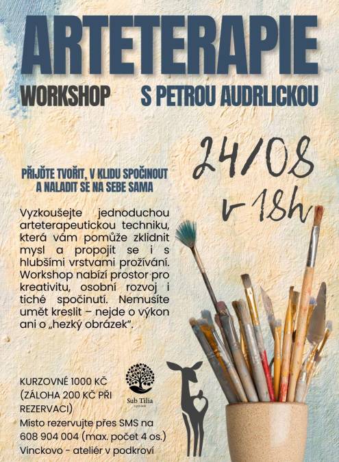 WORKSHOP ARTETERAPIE S PETROU AUDRLICKOU