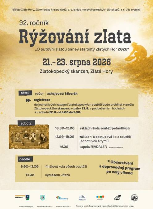 RÝŽOVÁNÍ ZLATA 32. ROČNÍK