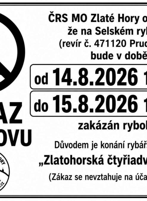 ZÁKAZ RYBOLOVU