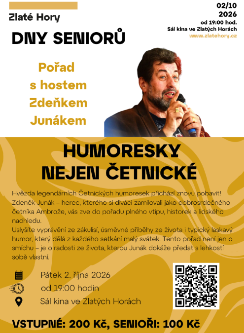 DNY SENIORŮ - HUMORESKY NEJEN ČETNICKÉ