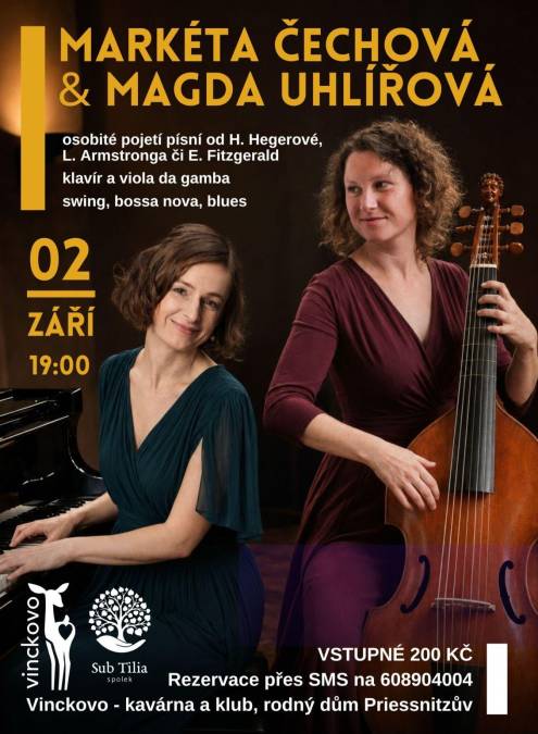 KLAVÍR, VIOLA DA GAMBA A PÍSNĚ, KTERÉ ZNÁTE - MARKÉTA ČECHOVÁ & MAGDA UHLÍŘOVÁ
