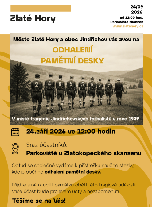 ODHALENÍ PAMĚTNÍ DESKY