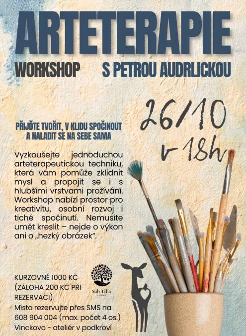 WORKSHOP ARTETERAPIE S PETROU AUDRLICKOU